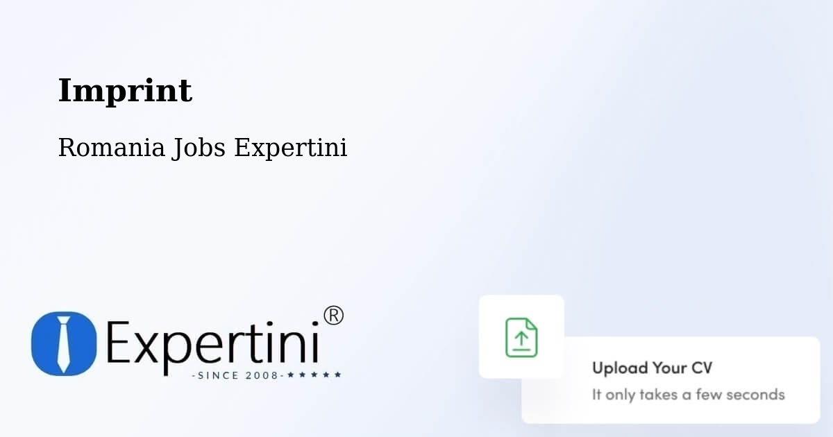 Imprint – Comuna Cãlmãţuiu De Sus - Romania Jobs Expertini